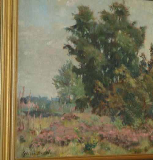 LANDSCAPE OIL PAINTING BY GEORGE BUTLER - ADDITIONAL PHOTO 3