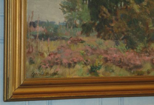 LANDSCAPE OIL PAINTING BY GEORGE BUTLER - ADDITIONAL PHOTO 4