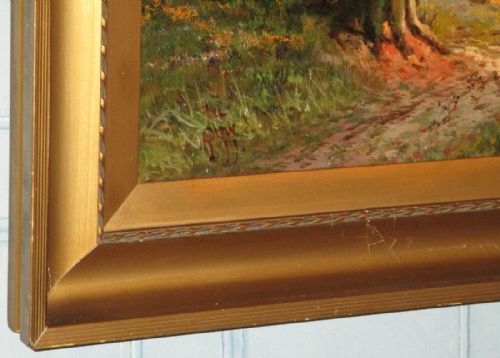 WOODLAND LANDSCAPE OIL PAINTING BY JOEL OWEN - ADDITIONAL PHOTO 3