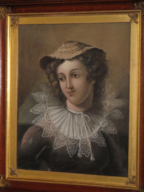 PAIR OF VICTORIAN DRAWINGS IN SUPERB GILT AND OAK FRAMES - ADDITIONAL PHOTO 2