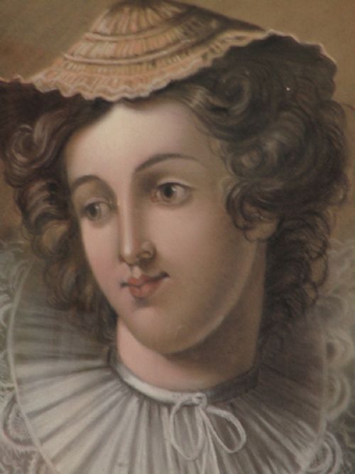 PAIR OF VICTORIAN DRAWINGS IN SUPERB GILT AND OAK FRAMES - ADDITIONAL PHOTO 4
