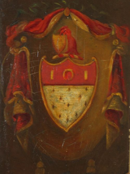 FINE ARMORIAL OIL PAINTING - ADDITIONAL PHOTO 2