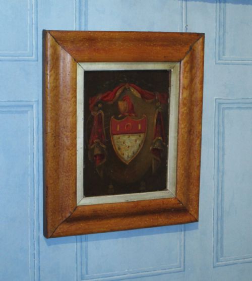 FINE ARMORIAL OIL PAINTING - ADDITIONAL PHOTO 5