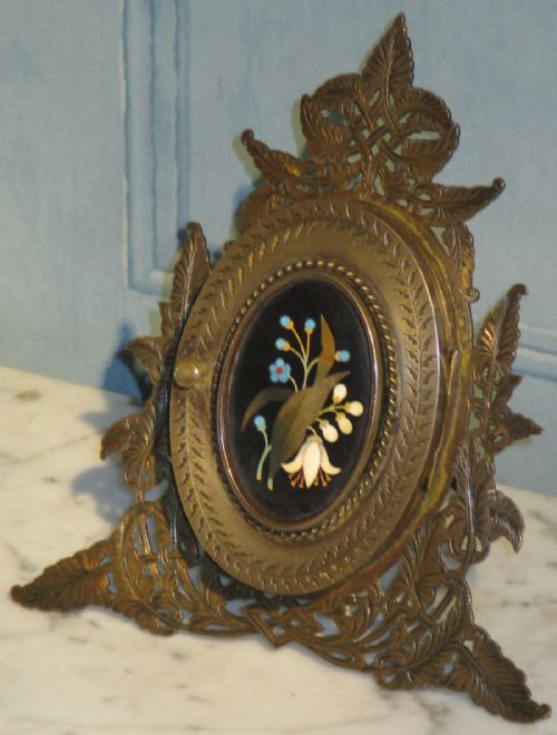 PIETRA DURA TRIPTYCH PHOTO FRAME - ADDITIONAL PHOTO 2