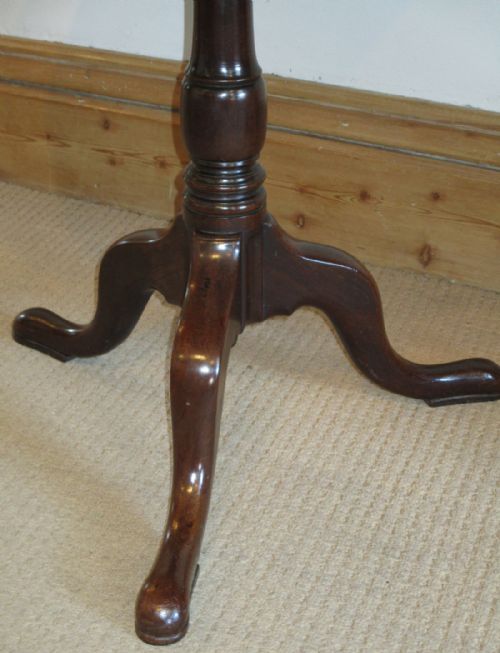 GEORGIAN CUBAN MAHOGANY TRIPOD TABLE - ADDITIONAL PHOTO 3