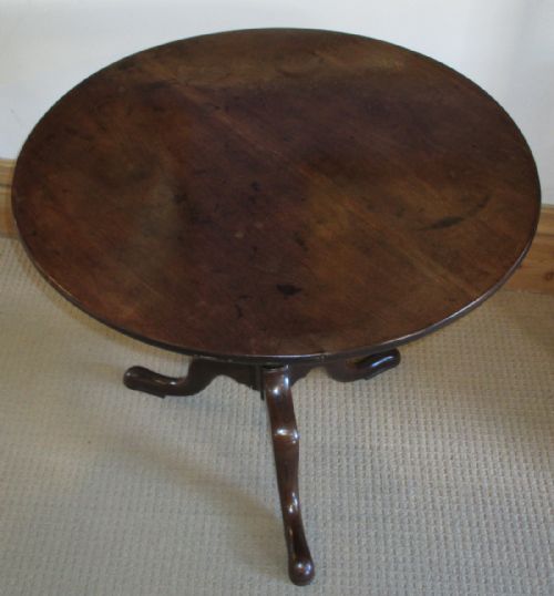 GEORGIAN CUBAN MAHOGANY TRIPOD TABLE - ADDITIONAL PHOTO 5
