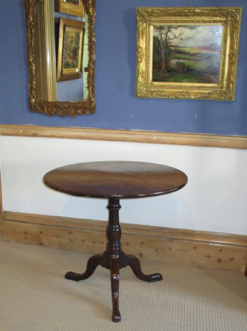 GEORGIAN CUBAN MAHOGANY TRIPOD TABLE - ADDITIONAL PHOTO 6