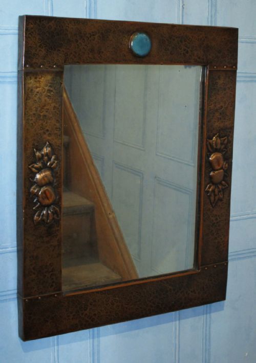ARTS AND CRAFTS COPPER MIRROR - ADDITIONAL PHOTO 1