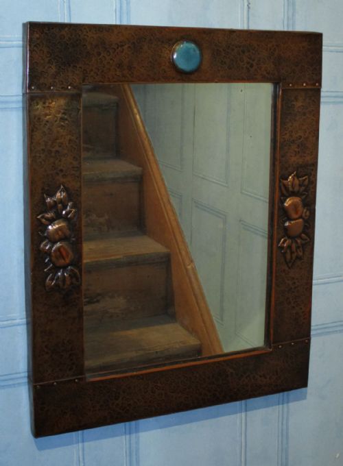 ARTS AND CRAFTS COPPER MIRROR - ADDITIONAL PHOTO 2