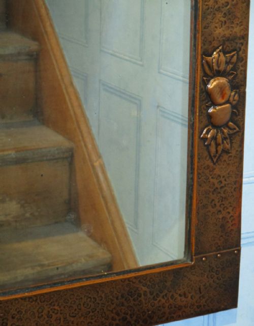 ARTS AND CRAFTS COPPER MIRROR - ADDITIONAL PHOTO 4