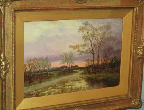 'FAST FALLS THE EVENTIDE' LANDSCAPE OIL PAINTING - ADDITIONAL PHOTO 2