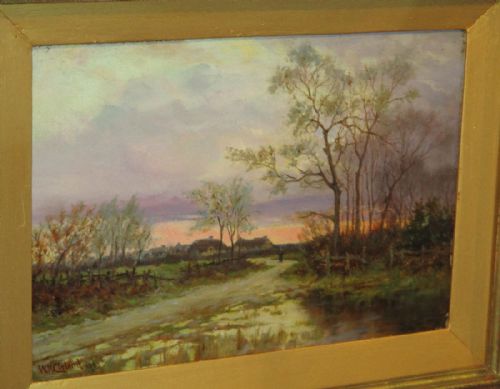 'FAST FALLS THE EVENTIDE' LANDSCAPE OIL PAINTING - ADDITIONAL PHOTO 3