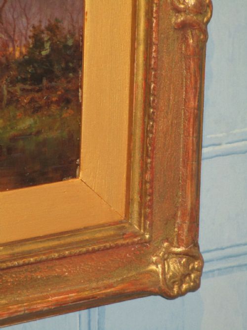'FAST FALLS THE EVENTIDE' LANDSCAPE OIL PAINTING - ADDITIONAL PHOTO 5
