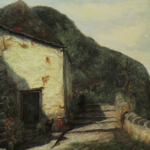 VICTORIAN CORNISH COASTAL LANDSCAPE OIL PAINTING - ADDITIONAL PHOTO 4