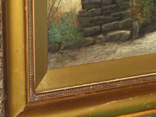 VICTORIAN CORNISH COASTAL LANDSCAPE OIL PAINTING - ADDITIONAL PHOTO 5