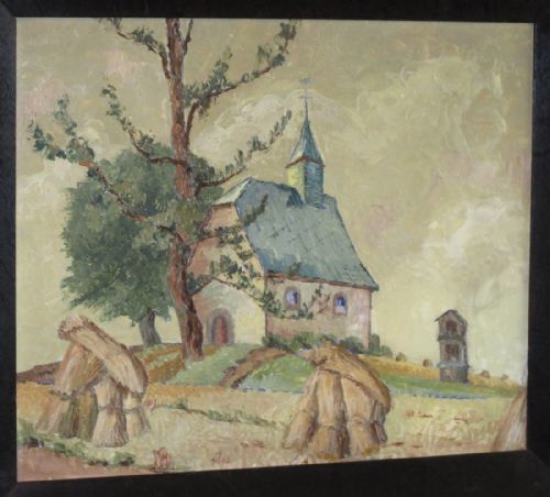 FRENCH IMPRESSIONIST LANDSCAPE OIL PAINTING - ADDITIONAL PHOTO 2