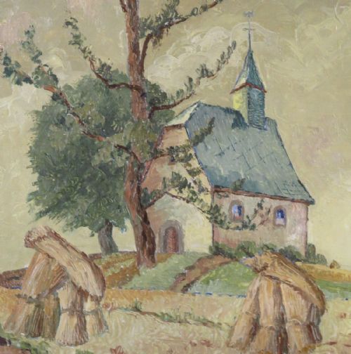 FRENCH IMPRESSIONIST LANDSCAPE OIL PAINTING - ADDITIONAL PHOTO 3