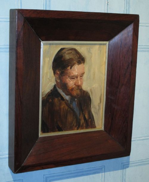 portrait oil painting by charles daniel ward - CATEGORY: ANTIQUE ART - DATED 1920