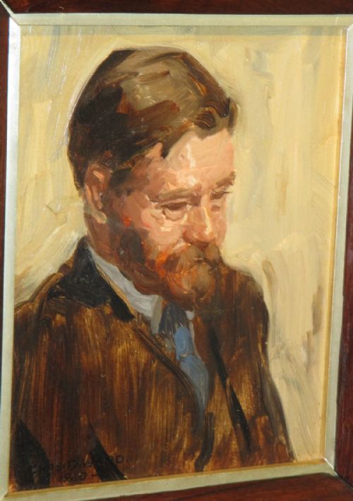 PORTRAIT OIL PAINTING BY CHARLES DANIEL WARD - ADDITIONAL PHOTO 3