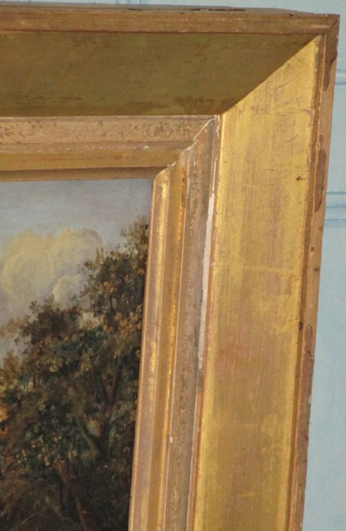 GEORGIAN ROMANTIC LANDSCAPE OIL PAINTING - ADDITIONAL PHOTO 4