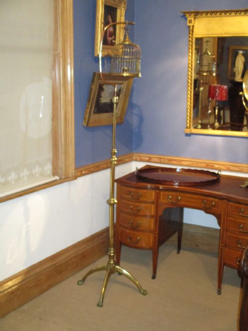 UNUSUAL WAS BENSON BRASS BIRDCAGE - ADDITIONAL PHOTO 1
