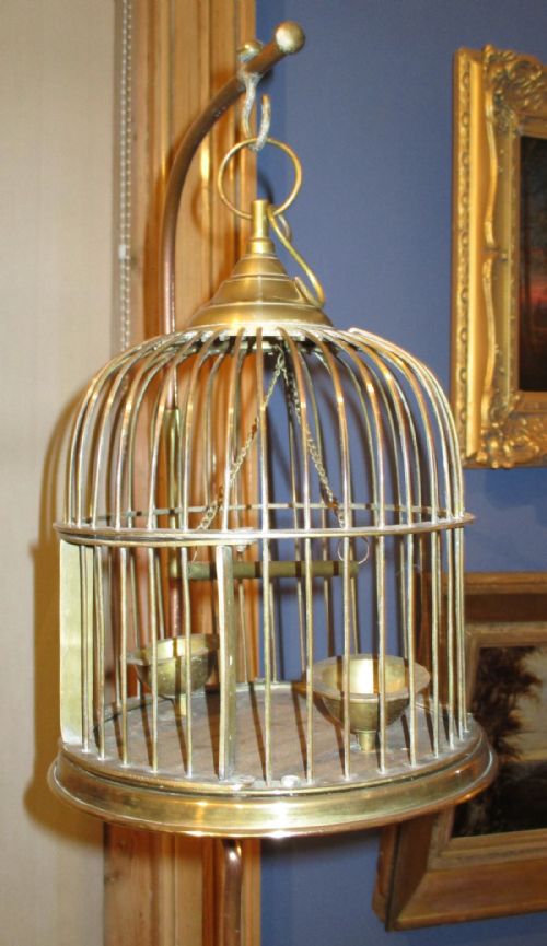 UNUSUAL WAS BENSON BRASS BIRDCAGE - ADDITIONAL PHOTO 5