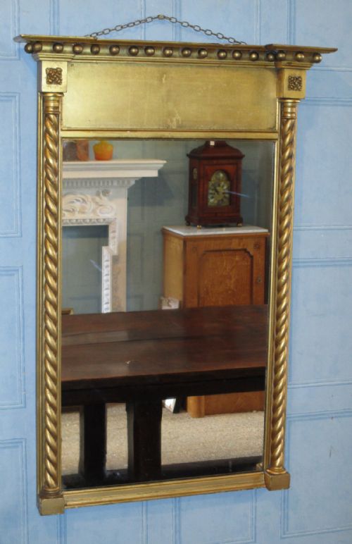 elegant late regency gilt pier mirror - CATEGORY: ANTIQUE MIRRORS - DATED REGENCY