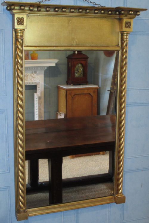 ELEGANT LATE REGENCY GILT PIER MIRROR - ADDITIONAL PHOTO 1
