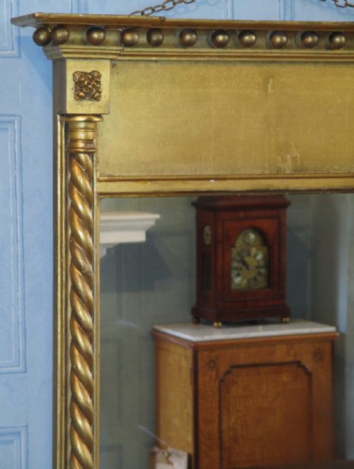 ELEGANT LATE REGENCY GILT PIER MIRROR - ADDITIONAL PHOTO 4