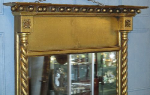 ELEGANT LATE REGENCY GILT PIER MIRROR - ADDITIONAL PHOTO 5