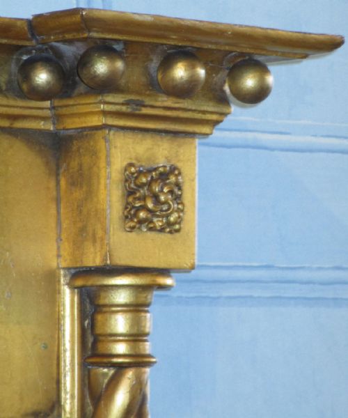ELEGANT LATE REGENCY GILT PIER MIRROR - ADDITIONAL PHOTO 7