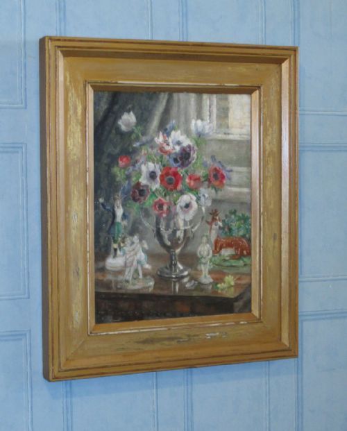 OIL PAINTING 'SPRING FLOWERS' BY MARIE BLANCHE JACKSON - ADDITIONAL PHOTO 1