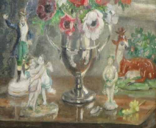 OIL PAINTING 'SPRING FLOWERS' BY MARIE BLANCHE JACKSON - ADDITIONAL PHOTO 3