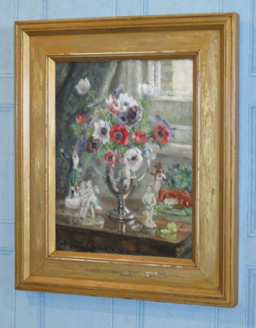 OIL PAINTING 'SPRING FLOWERS' BY MARIE BLANCHE JACKSON - ADDITIONAL PHOTO 6
