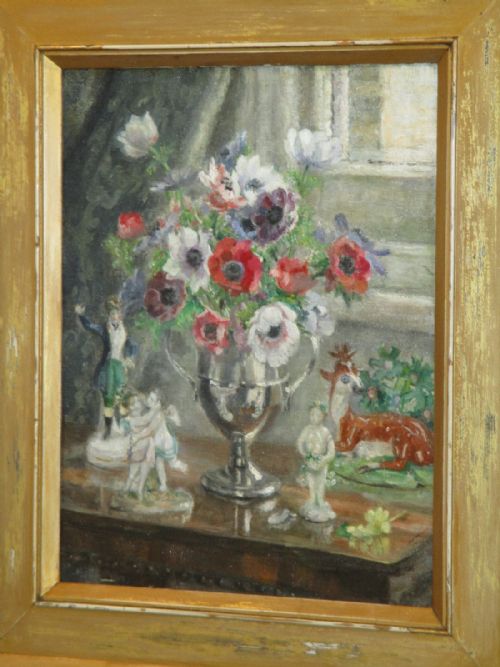 OIL PAINTING 'SPRING FLOWERS' BY MARIE BLANCHE JACKSON - ADDITIONAL PHOTO 7