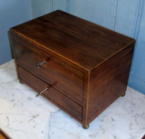 REGENCY MAHOGANY JEWELLERY BOX - ADDITIONAL PHOTO 1
