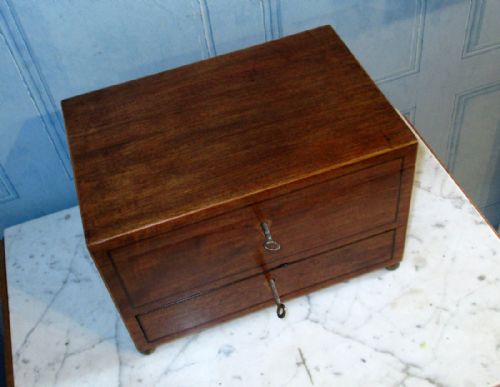 REGENCY MAHOGANY JEWELLERY BOX - ADDITIONAL PHOTO 2
