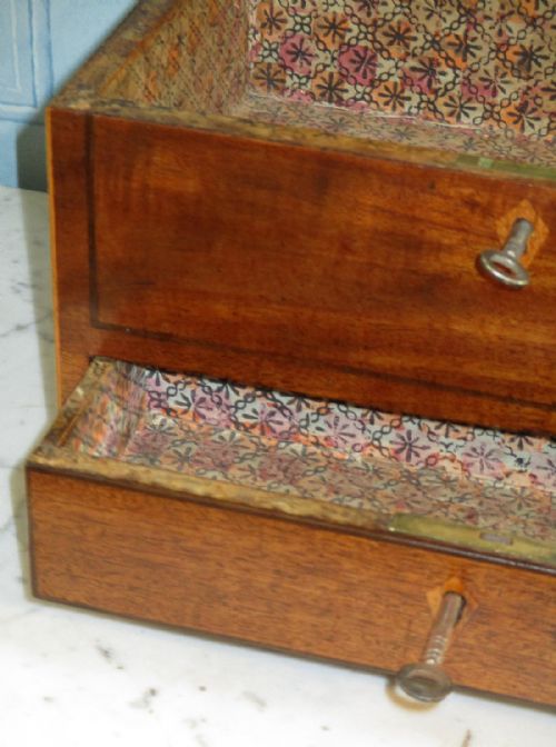 REGENCY MAHOGANY JEWELLERY BOX - ADDITIONAL PHOTO 5