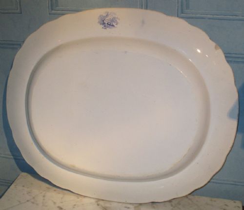 UNUSUAL LARGE BLUE AND WHITE MEAT PLATTER - ADDITIONAL PHOTO 6