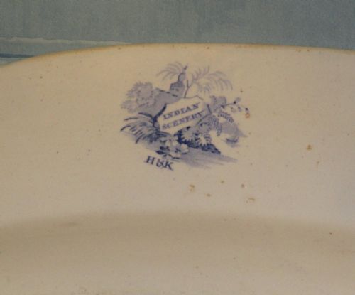 UNUSUAL LARGE BLUE AND WHITE MEAT PLATTER - ADDITIONAL PHOTO 7