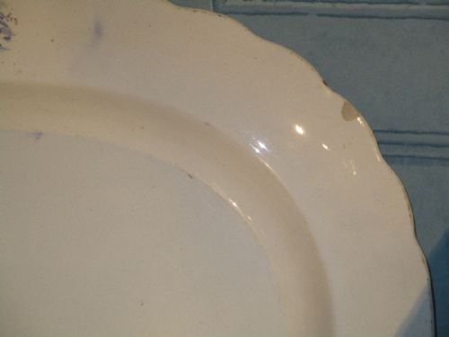 UNUSUAL LARGE BLUE AND WHITE MEAT PLATTER - ADDITIONAL PHOTO 8
