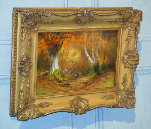 SUPERB SMALL PAIR OF OIL PAINTING BY ALFRED OLIVER - ADDITIONAL PHOTO 2