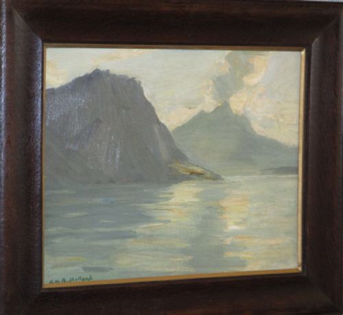 ENGLISH IMPRESSIONIST OIL PAINTING BY GBHOLLAND - ADDITIONAL PHOTO 1