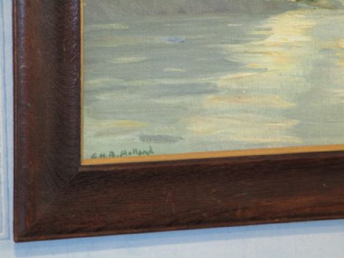 ENGLISH IMPRESSIONIST OIL PAINTING BY GBHOLLAND - ADDITIONAL PHOTO 3