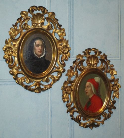 fine pair of italian oil paintings - CATEGORY: ANTIQUE ART - DATED 1850