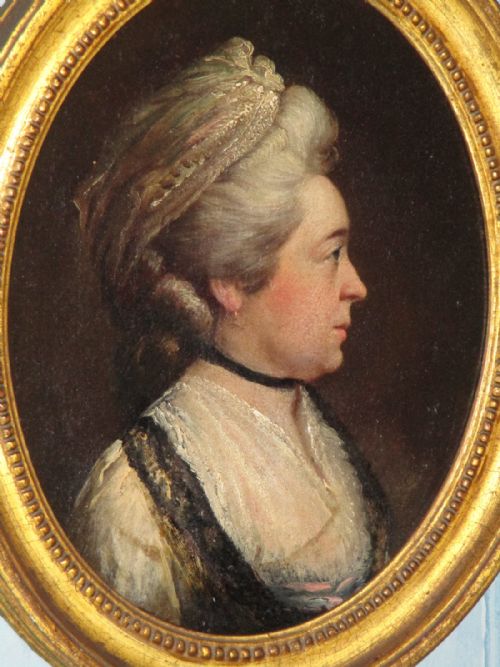 PAIR OF GEORGIAN PORTRAIT OIL PAINTINGS - ADDITIONAL PHOTO 5