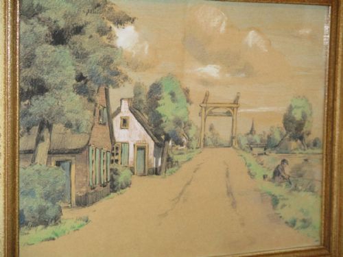 INTERESTING PAIR OF DUTCH PASTELS - ADDITIONAL PHOTO 2