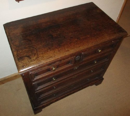 EARLY OAK CHEST OF DRAWERS - ADDITIONAL PHOTO 7