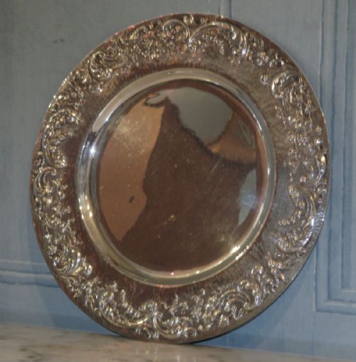 edwardian solid silver card tray - CATEGORY: ANTIQUE SILVER - DATED EDWARDIAN