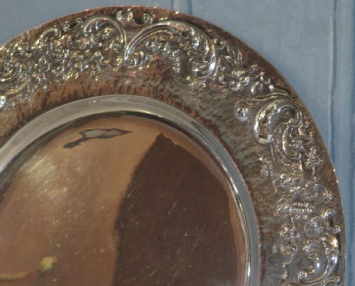 EDWARDIAN SOLID SILVER CARD TRAY - ADDITIONAL PHOTO 1